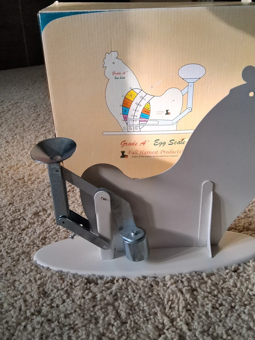The Incredible Grade A Egg Scale~Chicken Egg Metal by Fall Harvest Products